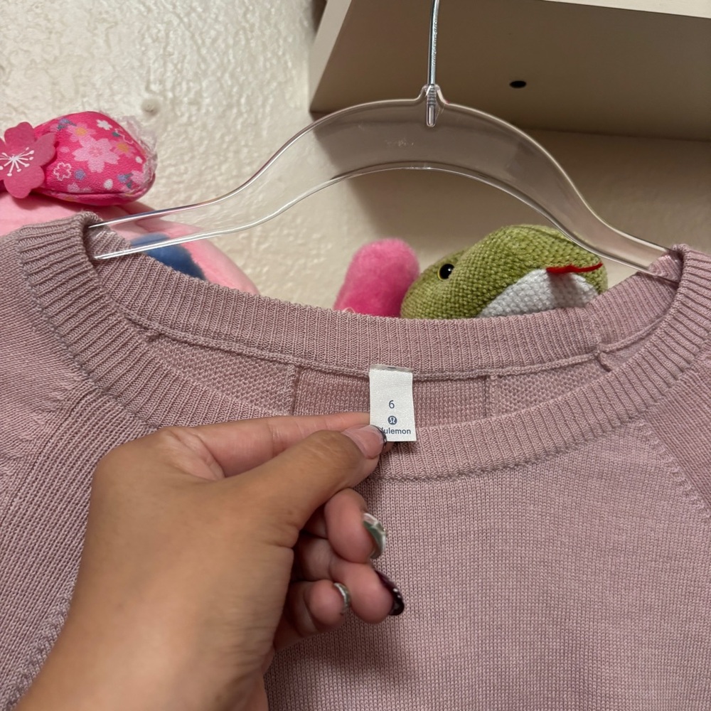 Lululemon Tied To You Sweater Misty Pink - Picture 4 of 7